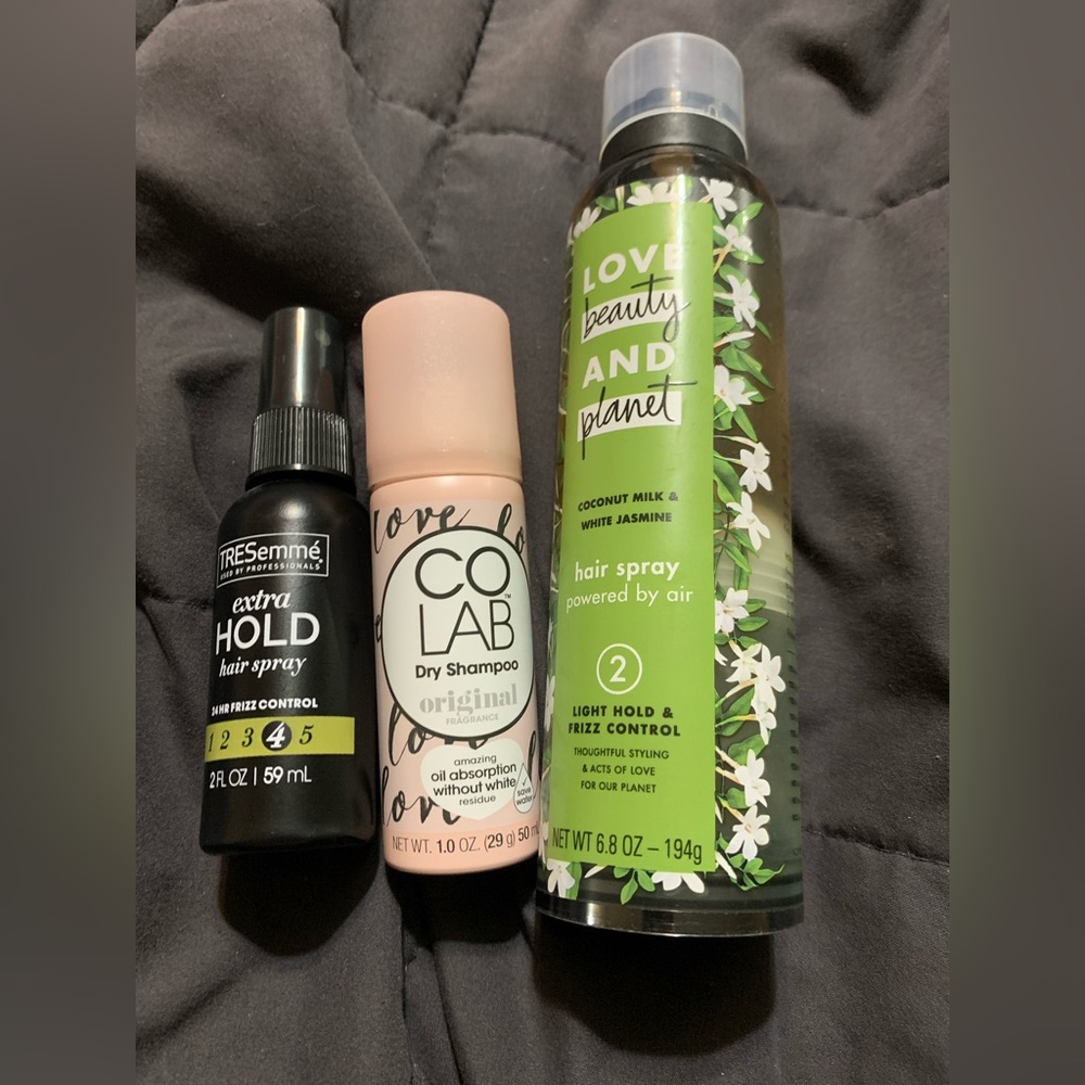 Hairsprays and Dry Shampoo